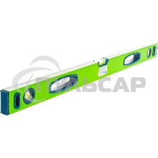 Уровень СИБРТЕХ алюминиевый УСМ-0,5-800, фрезерованный, 3 глазка, магнитный, рукоятки, 800 мм 34116