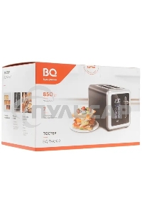 Тостер BQ T4002, 850 Вт, 7 степеней поджаривания, стальной/черный