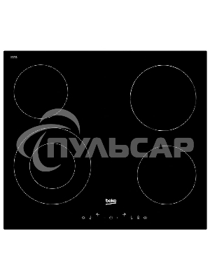 Встраиваемая электрическая варочная поверхность Beko HIC 64402 T, черный