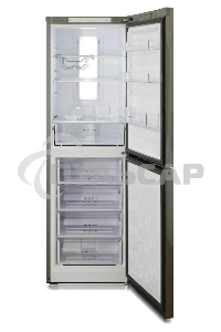 Холодильник Бирюса Б-I940NF нержавеющая сталь двухкамерный 210/130л морозилка снизу, No Frost