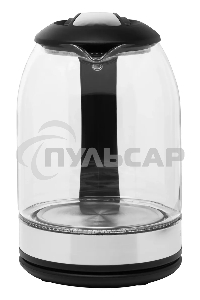 Чайник электрический Starwind SKG2051 1.8л. 1800Вт черный/серебристый (корпус: стекло)