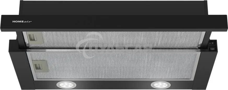 Вытяжка телескопическая HOMSair Flat 60 черный, 60 см, 520 куб. м/ч, 47 дБ