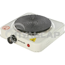 Электрическая плитка Ergolux ELX-EP03-C01 1 конф., дисковый нагр. эл., 1000 Вт 220-240В белый