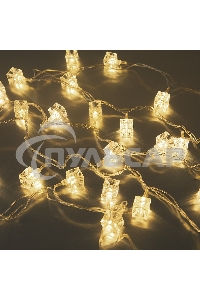 Гирлянда светод. Funray Кубики, SE-CUBE-440WW, 220В, 4м, 40LED, теплый белый, прозр шнур 3м,