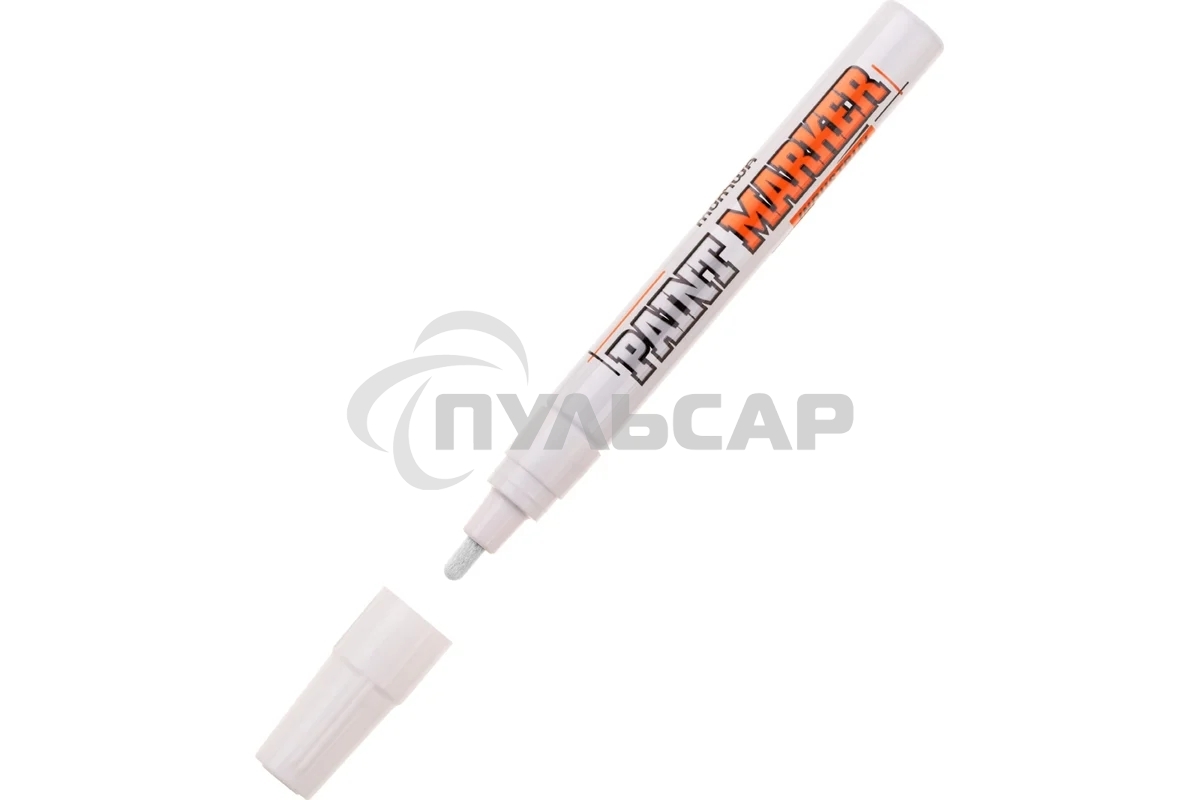 Маркер-краска INDUSTRIAL белая, 4мм, MunHwa, нитро-основа