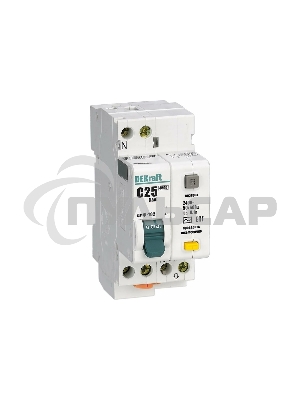 Выключатель автоматический дифференциального тока DEKraft ДИФ-102 16004DEK 1п+N 20А C 30мА тип AC