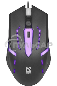 Мышь проводная Defender Hit MB-601 черный, 1200 dpi, USB, кнопки - 4