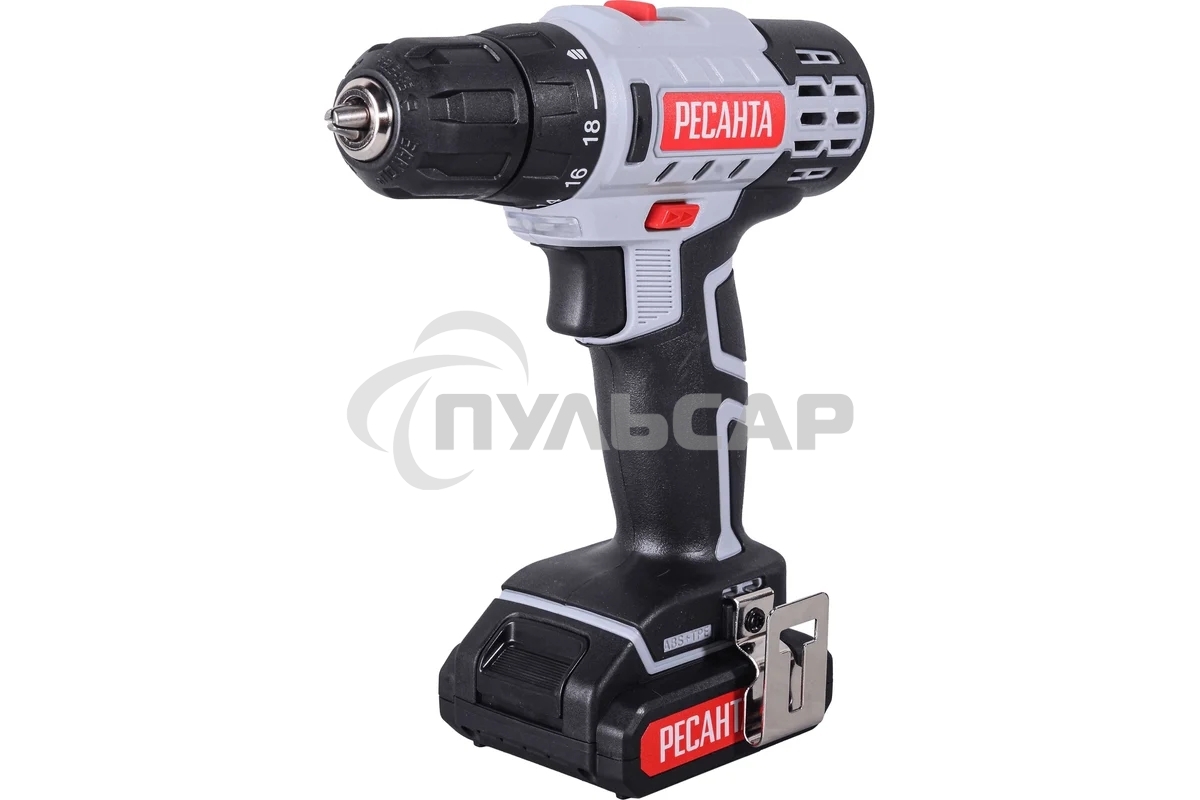 Дрель-шуруповерт Ресанта ДА-14-2Л 75/14/3, Аккумуляторная, 14,4В