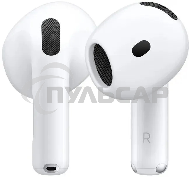 Гарнитура вкладыши Apple A3050 A3053 A3058 AirPods 4 белый беспроводные bluetooth в ушной раковине