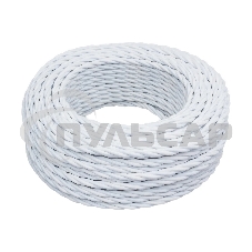 Провод ретро Bironi B1-434-71-50 3х1.5 матовый белый (уп. 50 м)