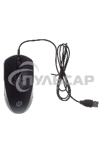 Мышь проводная Oklick 275M черный, 1000 dpi, USB, кнопки - 3