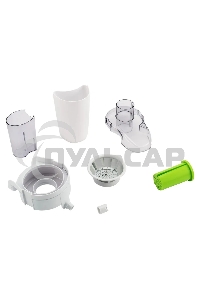 Соковыжималка центробежная Hyundai HY-JE1615 500Вт рез.сок.:400мл. белый/зеленый