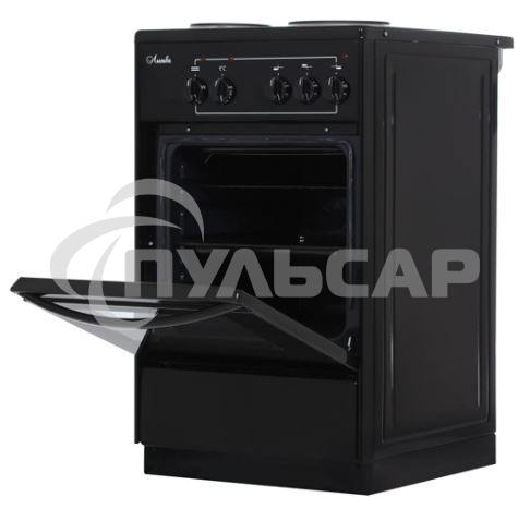 Плита электрическая Лысьва ЭП 301 СТ черный, конфорок 3 шт, духовка 57 л, 50 см x 84 см x 60 см