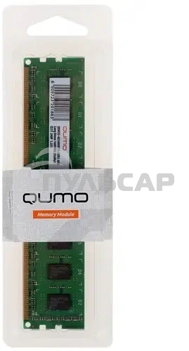 Оперативная память QUMO, DDR3L, 4Gb (1x4Gb), 1600MHz, CL11, DIMM