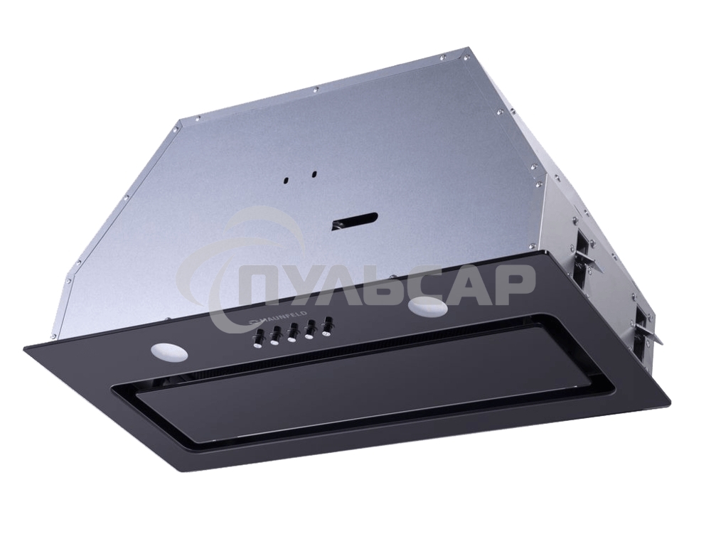 Вытяжка встраиваемая Maunfeld Trapeze 601GG черный, 60 см, 1150 куб. м/ч, 54 дБ