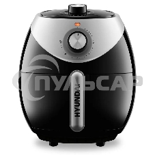 Аэрогриль Hyundai HYF-3456 1500Вт черный/серебристый