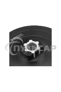 Тарелка опорная Denzel для дрели и УШМ с липучкой, 125 мм, твердая, с адаптером c М14 на d8