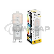 Лампа светодиодная Feron LB-430 5W 230V G9 2700K