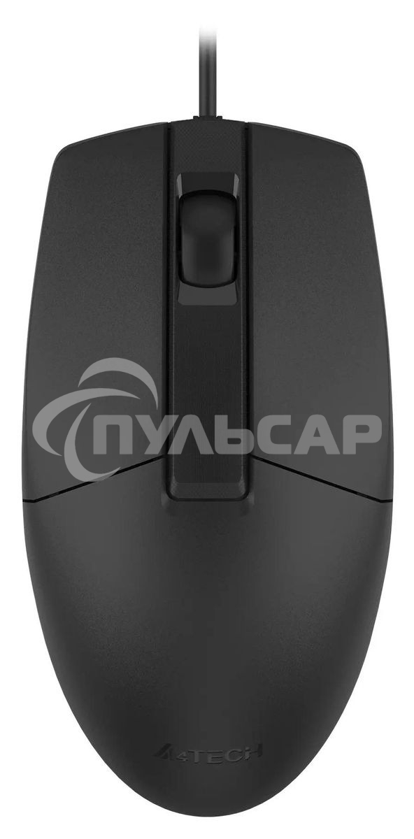 Мышь проводная A4Tech OP-330S черный, 1200 dpi, USB, кнопки - 3