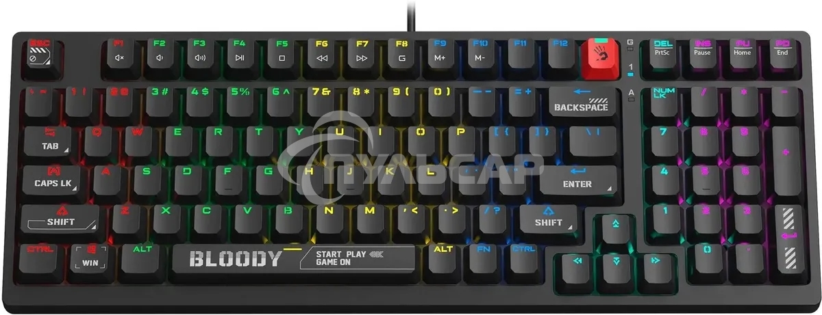 Клавиатура проводная A4Tech Bloody S98 (S98 черный) USB черный