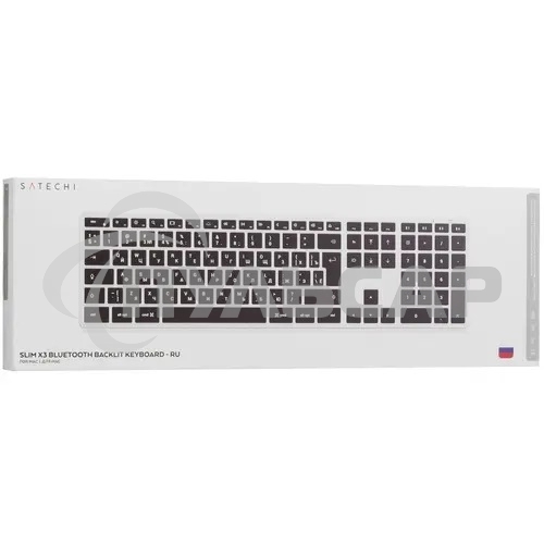 Клавиатура беспроводная Satechi Slim X3 Bluetooth Backlit Keyboard, Bluetooth, Серебристый ST-BTSX3S-RU