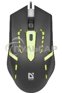 Мышь проводная Defender Hit MB-601 черный, 1200 dpi, USB, кнопки - 4