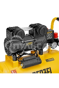 Компрессор безмасл. малошумный Denzel DLP-950/24, 950 Вт, 24 л, 2850 об/мин, 170 л/мин