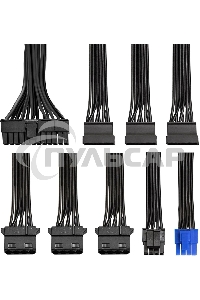 Блок питания ExeGate 400PPH-LT-OEM, 400W, 80 PLUS, (ATX, APFC, SC, КПД 82% (80 PLUS), 12cm fan, 24pin, (4+4)pin, PCI-E, 3xSATA, 3xIDE, черный, кабель 220V 1,8м с защитой от выдергивания, RTL)