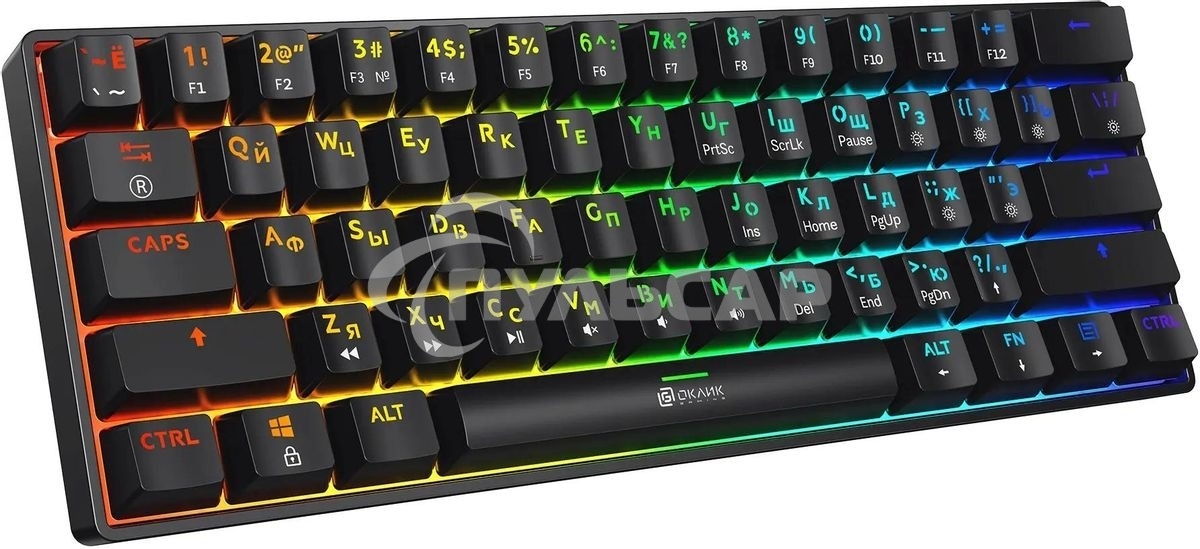 Клавиатура проводная Oklick K713X, USB, черный