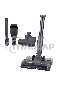 Пылесос вертикальный Polaris PVCS-4010 серый, влажная/сухая уборака, пылесборник 0.45 л., аккумулятор, 150 Вт, время работы 65 мин