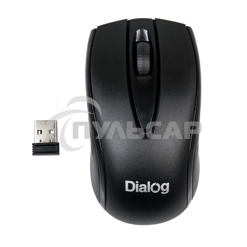 Мышь беспроводная Dialog Comfort MROC-17U черный, 1200 dpi, радиоканал, USB, кнопки - 3
