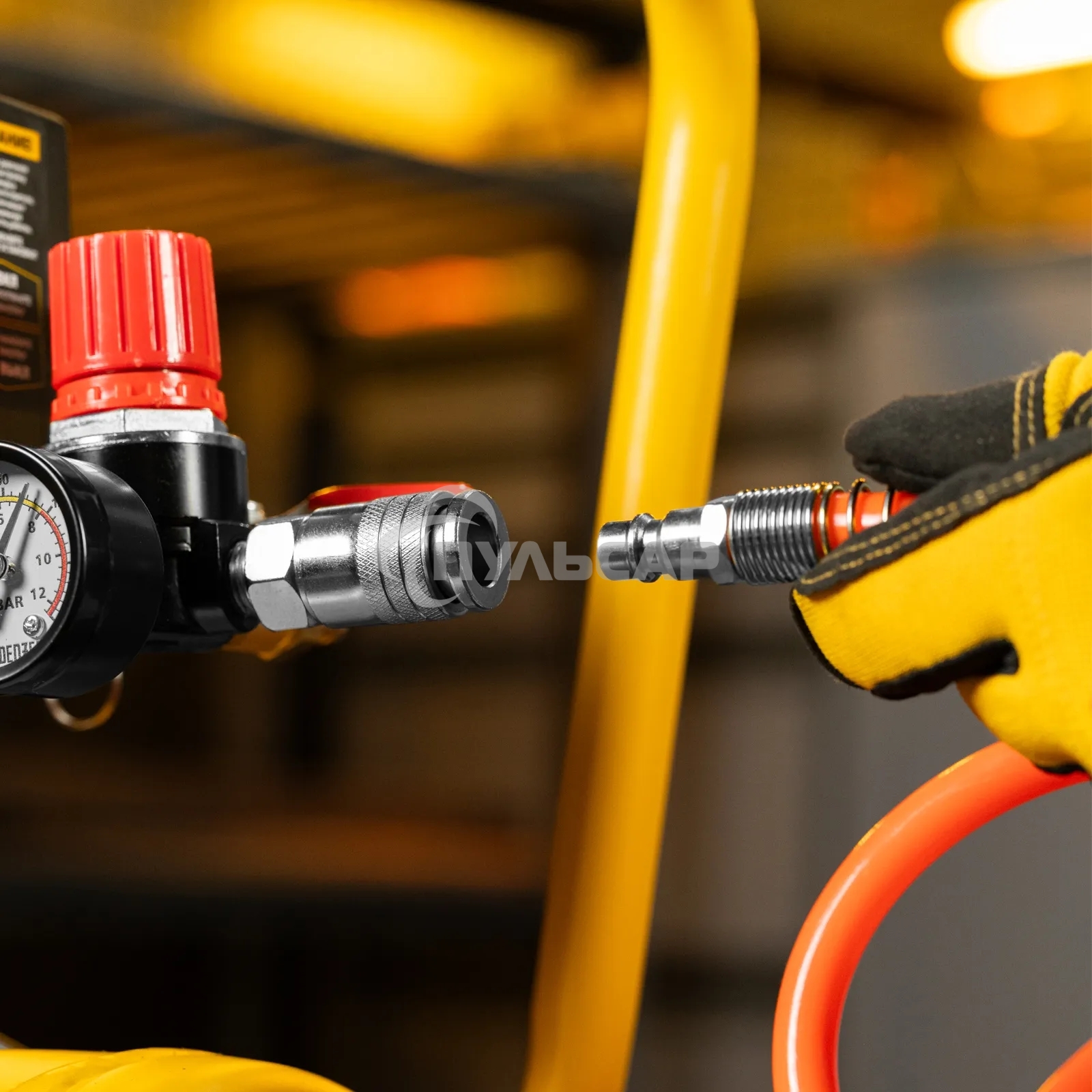 Компрессор безмасл. малошумный Denzel DLP-950/24, 950 Вт, 24 л, 2850 об/мин, 170 л/мин