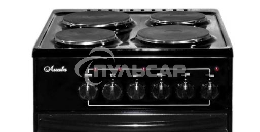 Плита электрическая Лысьва ЭП 411 черный, конфорок 4 электрических, духовка 57 л, 50 см x 84 см x 60 см