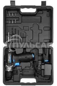 Дрель-шуруповерт Deko DKCD12V PRO, Аккумуляторная, 12В, 2 АКБ, Кейс