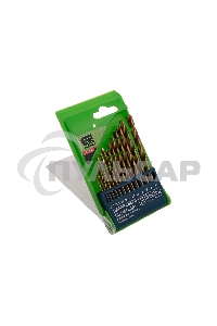 Набор нитридтитан СИБРТЕХ, сверл по металлу, 1,5-6,5мм НSS,13 шт 723867