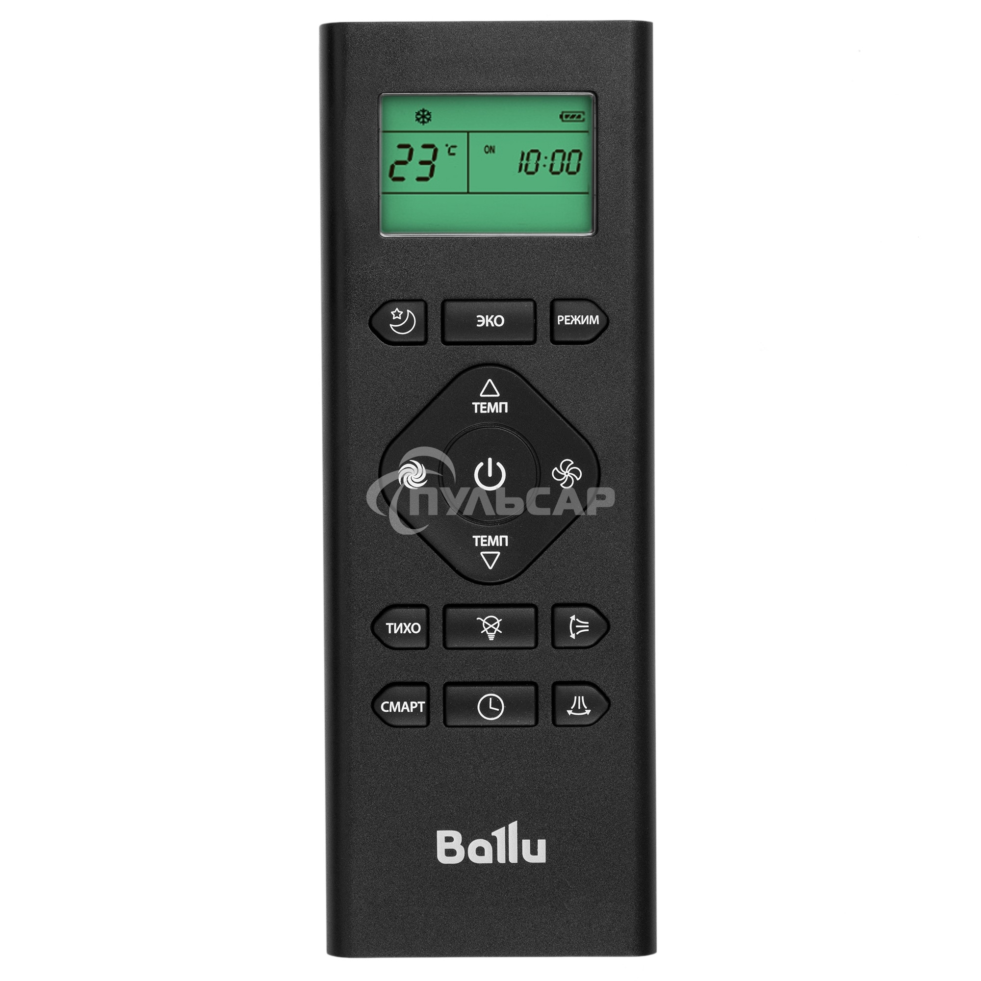 Блок внутренний сплит-системы Ballu BSPI/in-13HN8/BL/EU инвертор, 12000 BTU, 35 м², 23 дБ, охлаждение, обогрев, осушение, черный