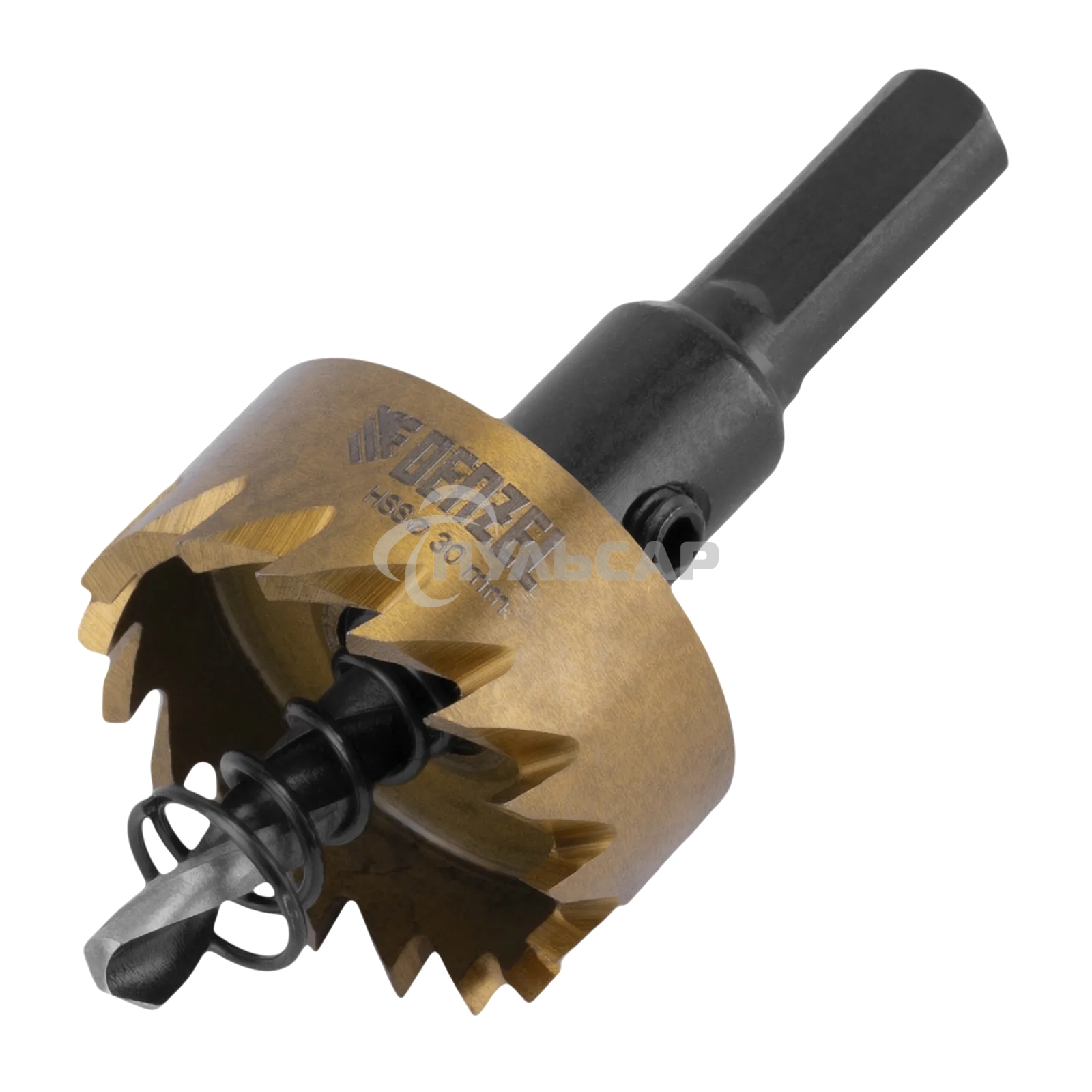 Коронка по металлу Denzel HSS, 30 мм, нитридтитановое покрытие