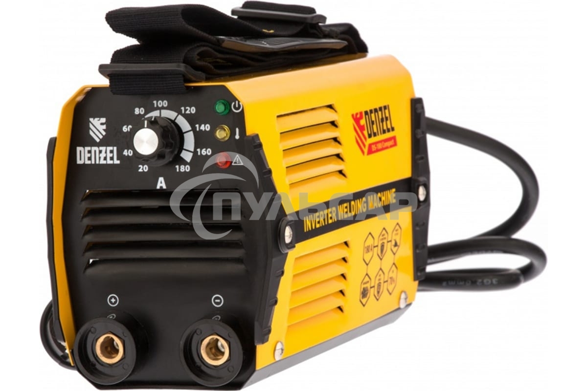 Сварочный аппарат Denzel ds-180 compact 94372 инвертор. дуговой сварки 180А пв 70%