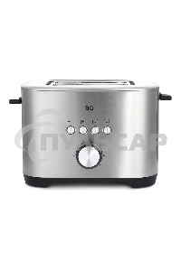 Тостер BQ T1010 Steel-Black, Мощность 800 Вт, 7 степеней поджаривания