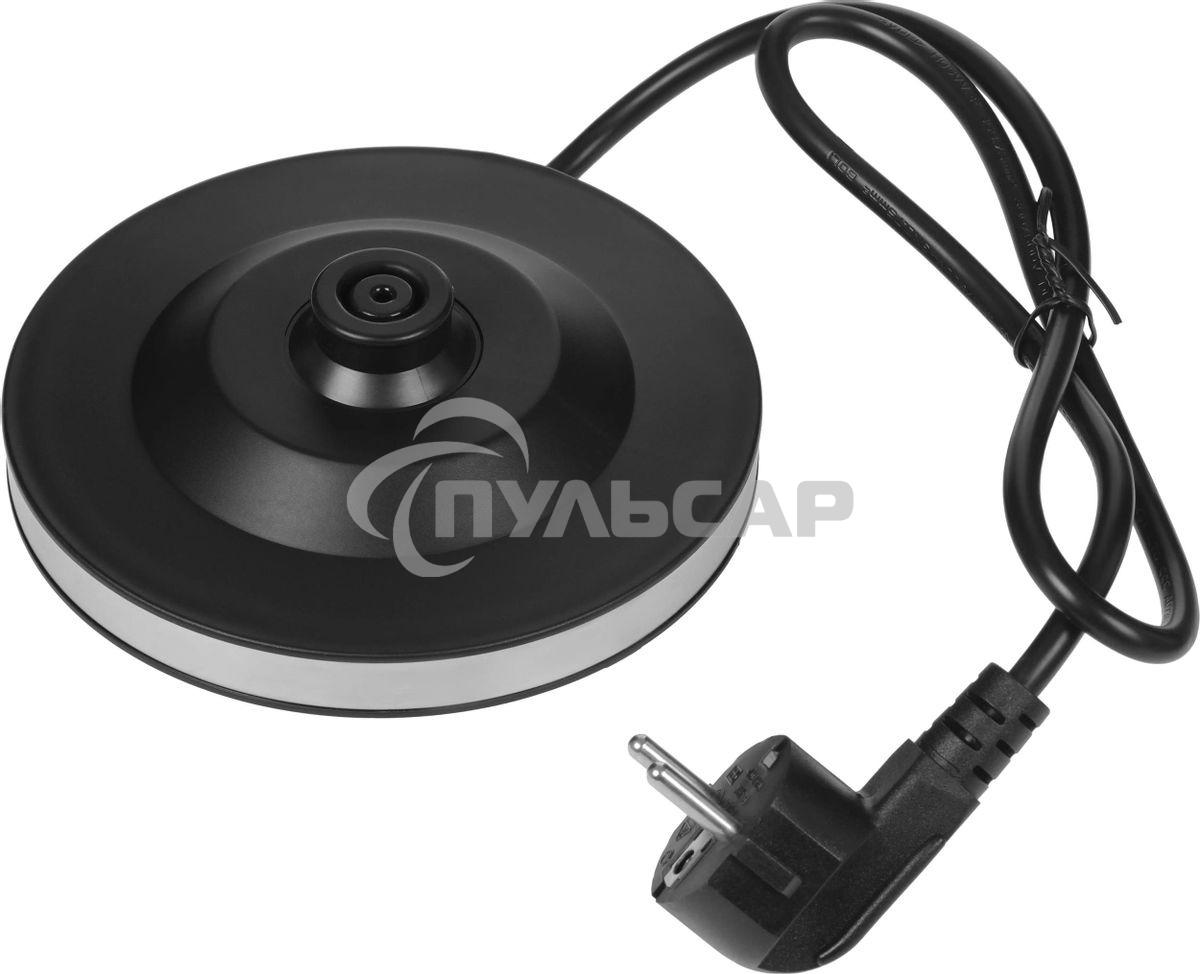 Чайник электрический Hyundai HYK-G5501 1.7 л, 2200 Вт, серебристый/черный