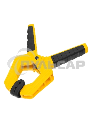 Струбцина клещеобразная Denzel усиленная 65 х 50 мм, двухкомпонентные рукоятки