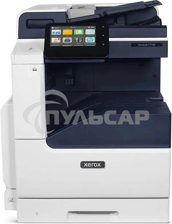 МФУ лазерное Xerox VersaLink C7125/30/35 (C7101V_D), A3, цветной, печ. до 30 стр/мин. (А4) до 17 стр/мин. (А3), скан. до 80 стр/мин., 2400 x 1200 dpi (печать) 600x600dpi (скан.), RJ-45, NFC, Air Print, Mopria