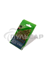 Набор нитридтитан СИБРТЕХ, сверл по металлу, 1,5-6,5мм НSS,13 шт 723867