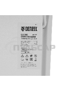Конвектор Denzel XCE-1500 белый, 1500 Вт, 20 м2, термостат
