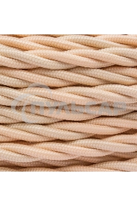 Провод ретро Bironi B1-435-719-50 3х2.5 матовый песочное золото (уп. 50 м)