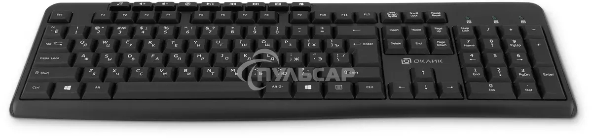 Клавиатура беспроводная Oklick K225W (1875232) USB, Радиоканал, черный