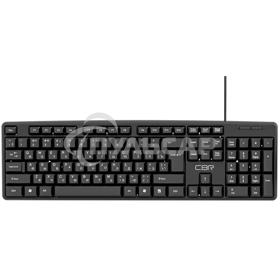 Клавиатура проводная CBR KB 100, USB, черный