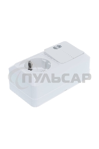 Блок ОП Олимп 2-кл. вык. с подсветкой + роз. с заземл. горизонт. бел. UNIVersal О0037