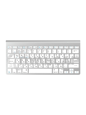 Клавиатура беспроводная OLMIO WK-15 белая, Bluetooth, компактная мультимедийная
