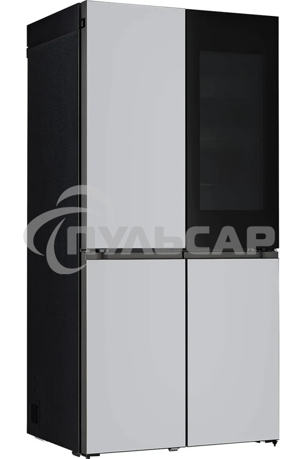 Холодильник LG GR-A24FQAKM серый трехкамерный 382/145л морозилка снизу, No Frost, Side by Side